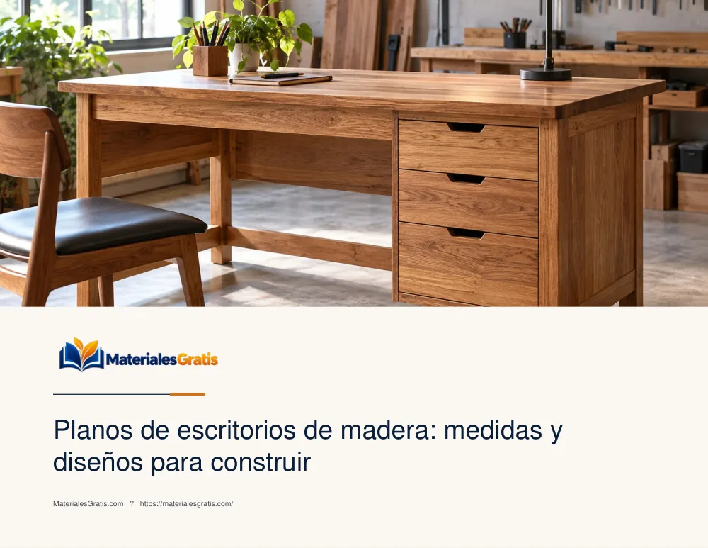 Página 1 del PDF Planos de escritorios de madera