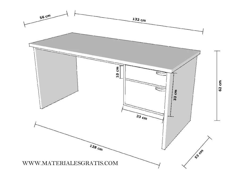 Página 2 del PDF Planos de escritorios de madera