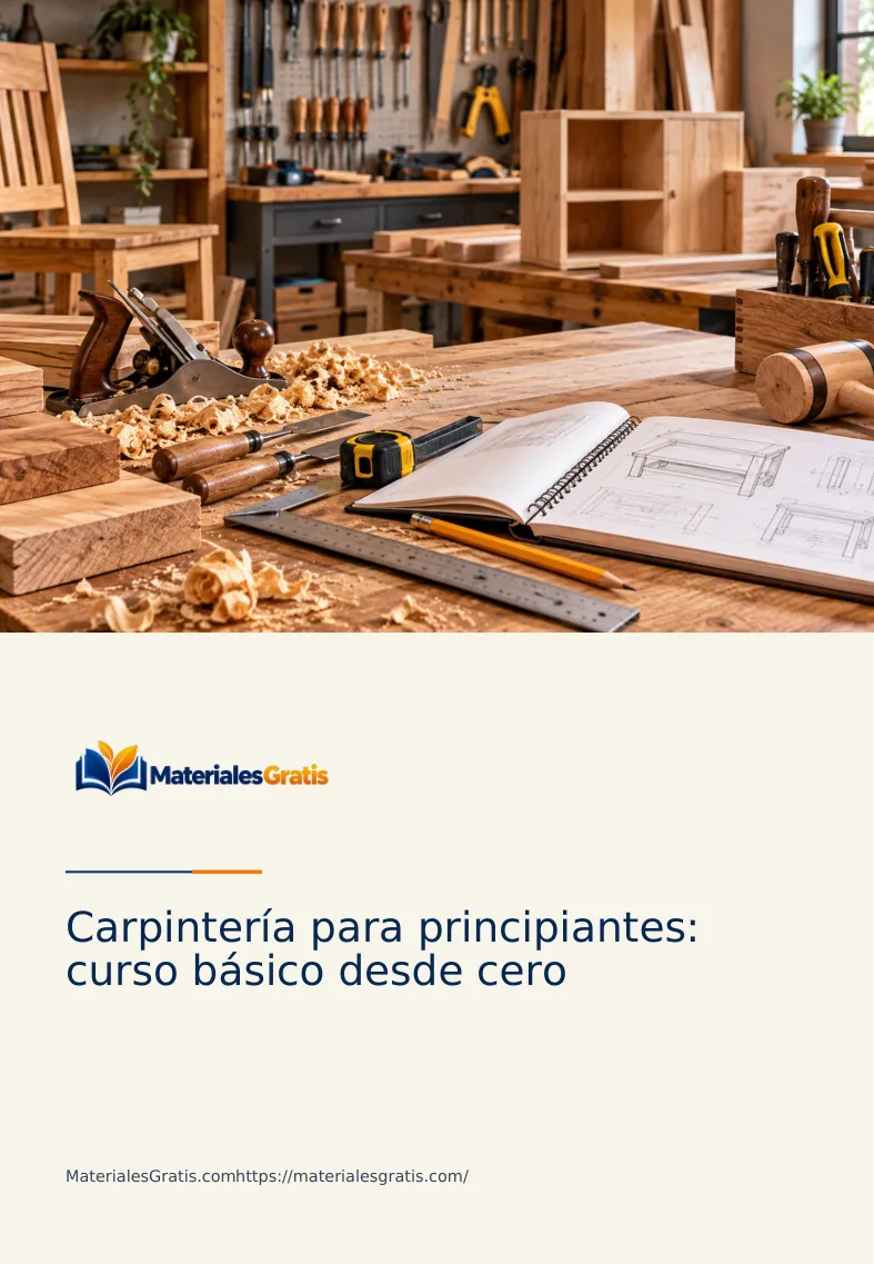 Página 1 del PDF Carpintería para principiantes — curso básico desde cero