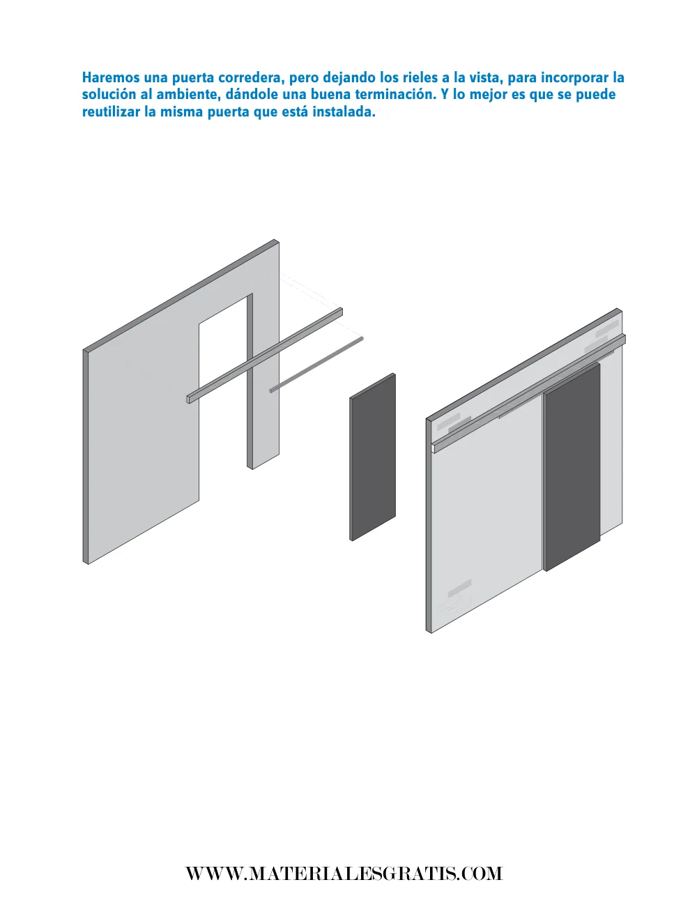 Página 2 del PDF Cómo hacer una puerta corrediza de madera — planos y medidas