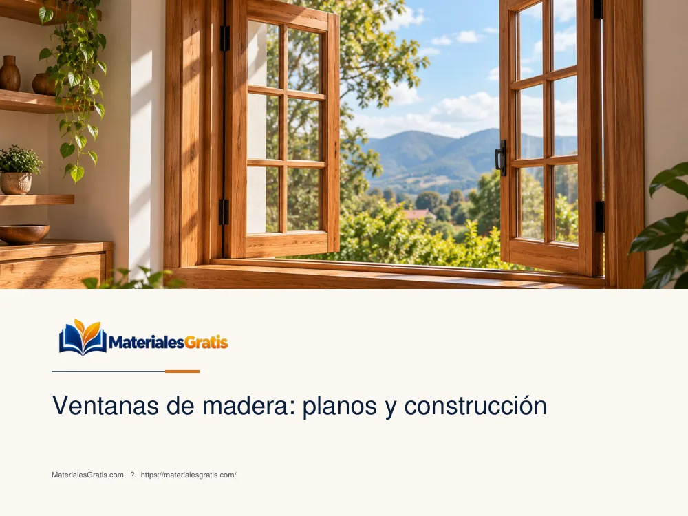 Página 1 del PDF Ventanas de madera: planos y construcción