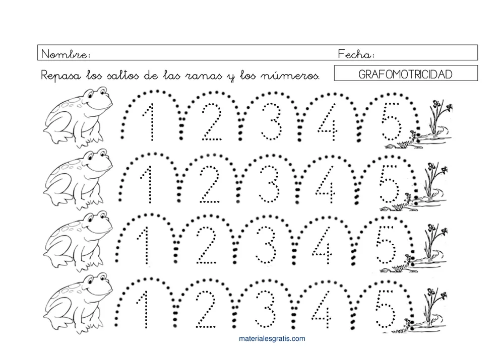 Página 2 del PDF Grafomotricidad para preescolar: trazos y ejercicios