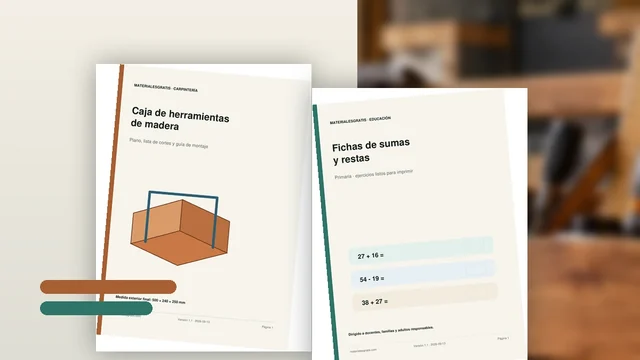 Recursos PDF de Carpintería y Educación